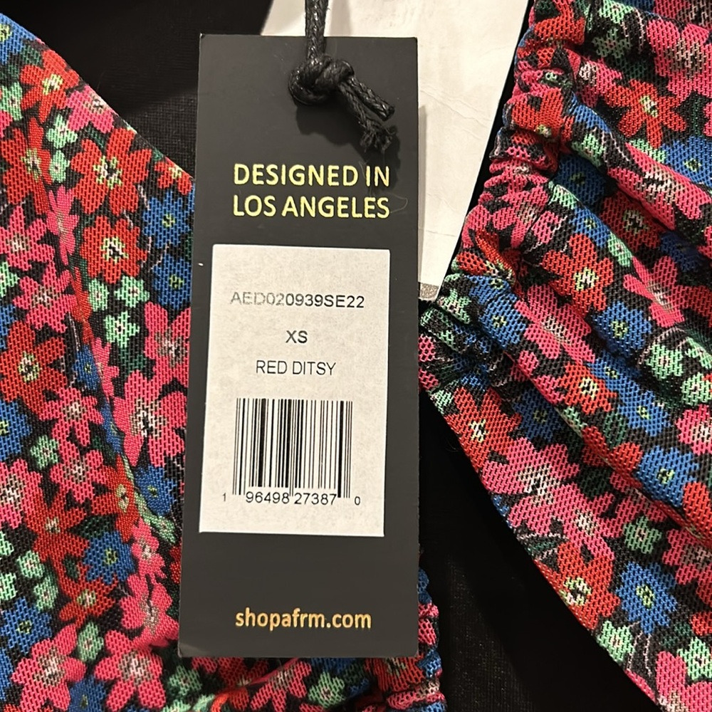 💐AFRM RED DITSY DRESS💐 - Picture 4 of 6